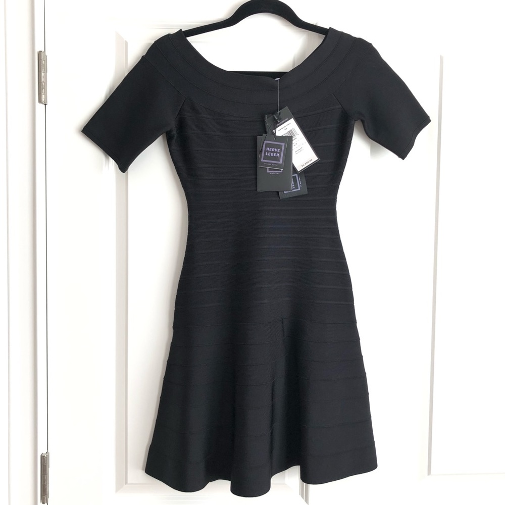 Herve Leger “Liza” Dress - Black Size S